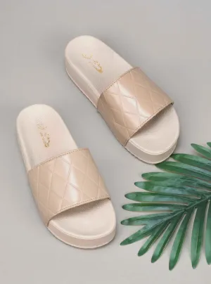 Quilted Slip-On Flat Sandals