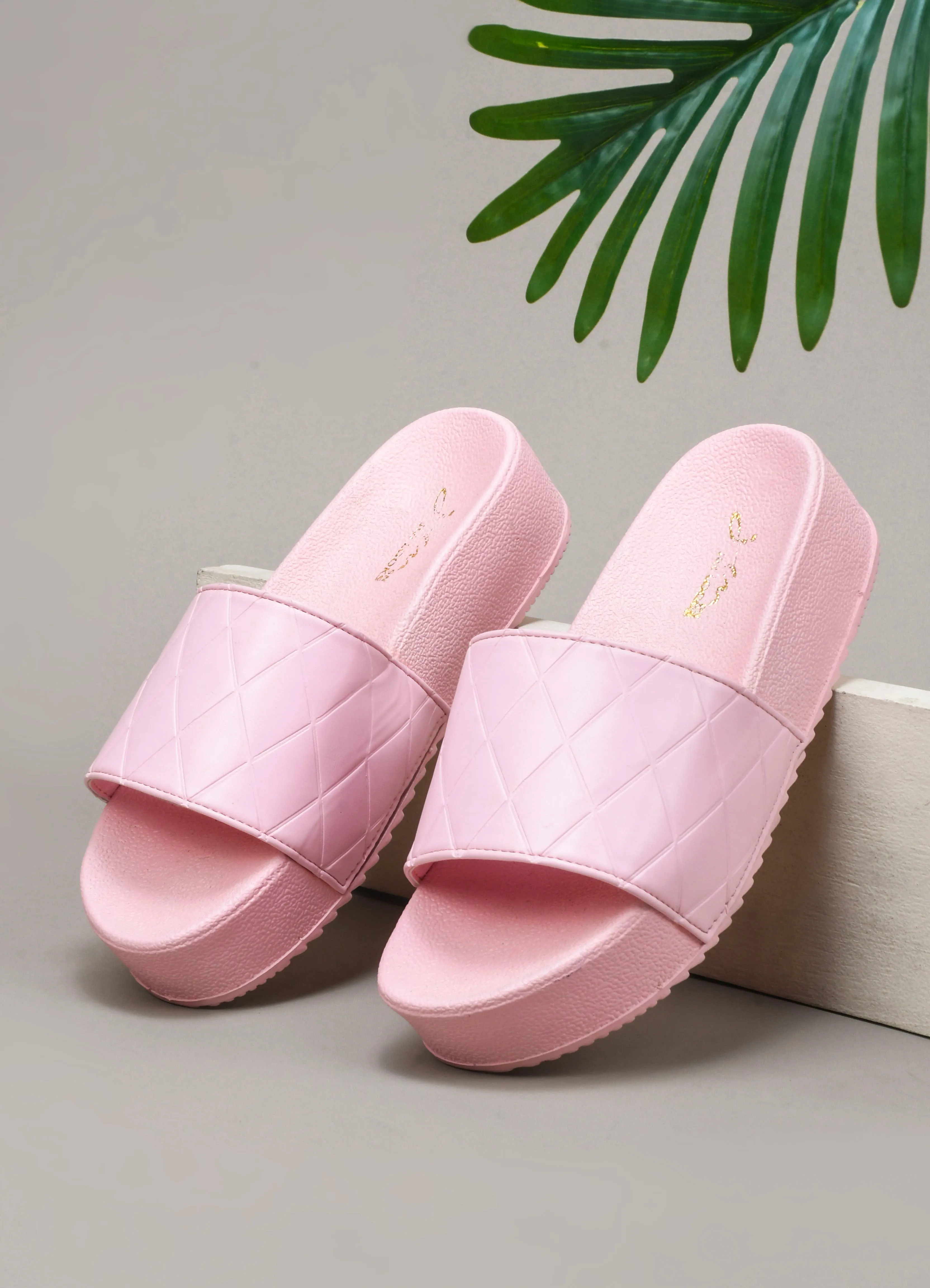 Quilted Slip-On Flat Sandals