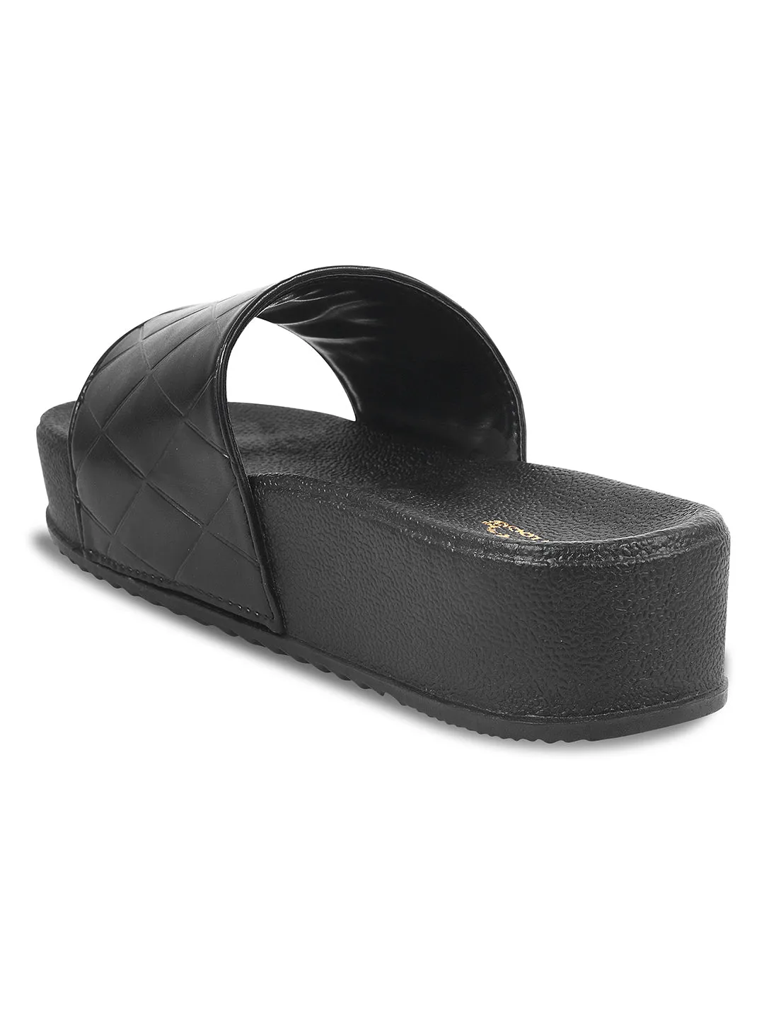 Quilted Slip-On Flat Sandals