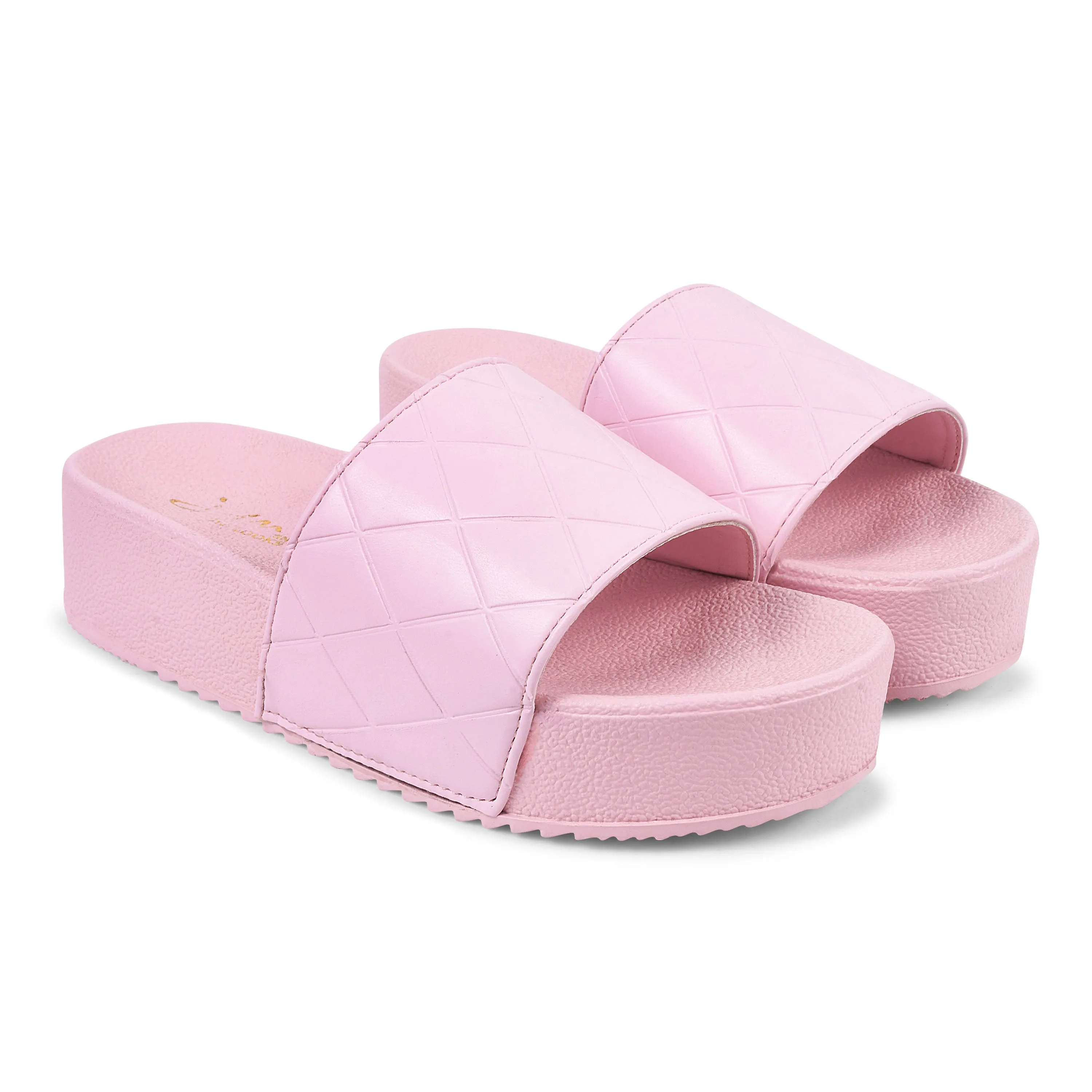 Quilted Slip-On Flat Sandals