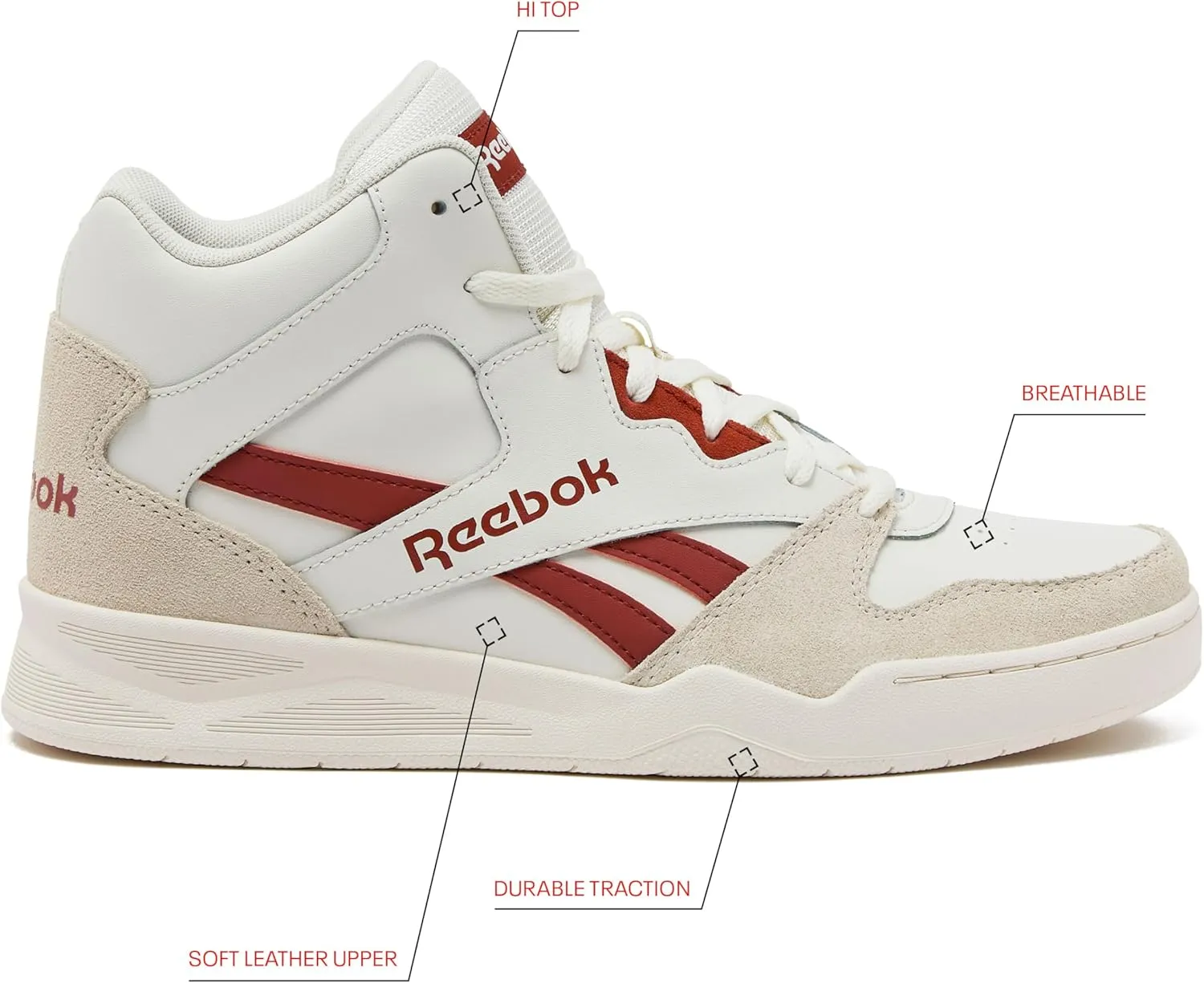 Reebok Royal BB4500 Hi2 High Top Sneakers for Men, Black or White Mens Basketball Shoes, Medium or Wide Width Size 7 to 14 Athletic Mens Shoes