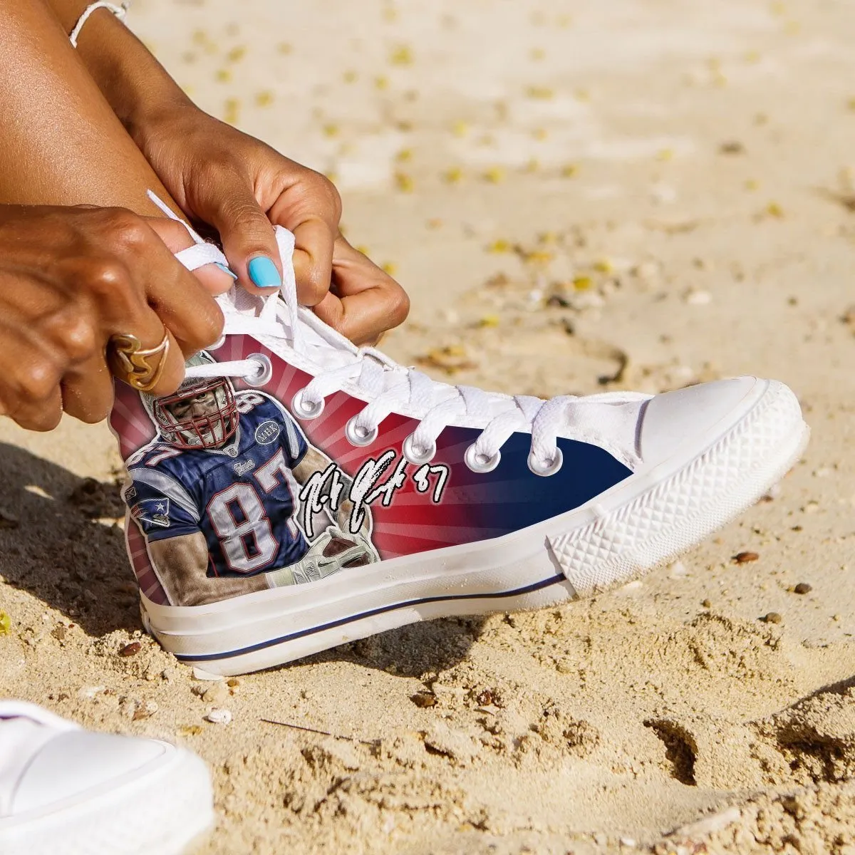 rob gronkowski ladies high top sneakers