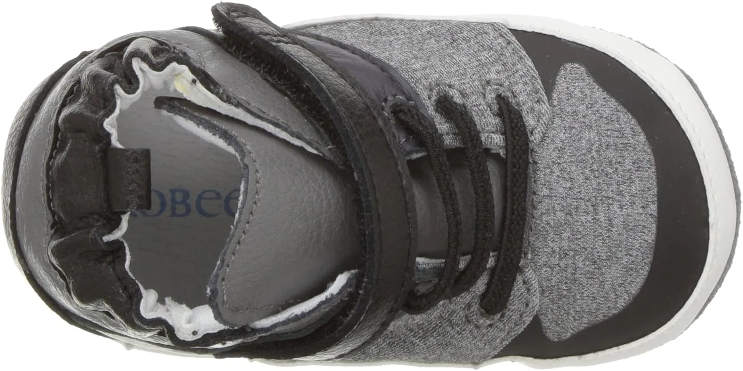 Robeez Boys' High Top Sneaker - Mini Shoez