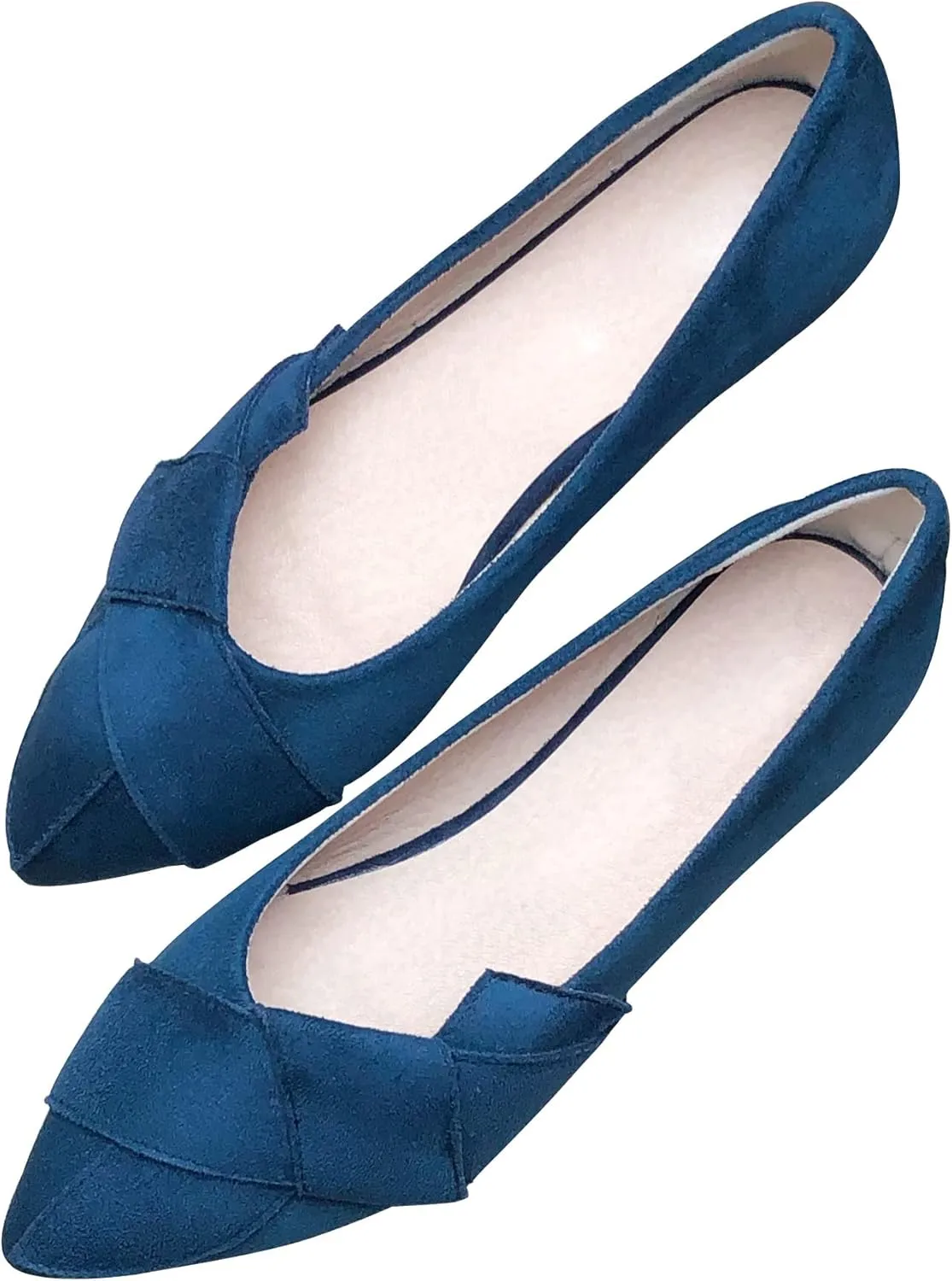 SAILING LU Knotted Ballet Flats for Women Comfortable Women's Flat Shoes Pointed Toe Slip on Loafers Shoes Women Dressy