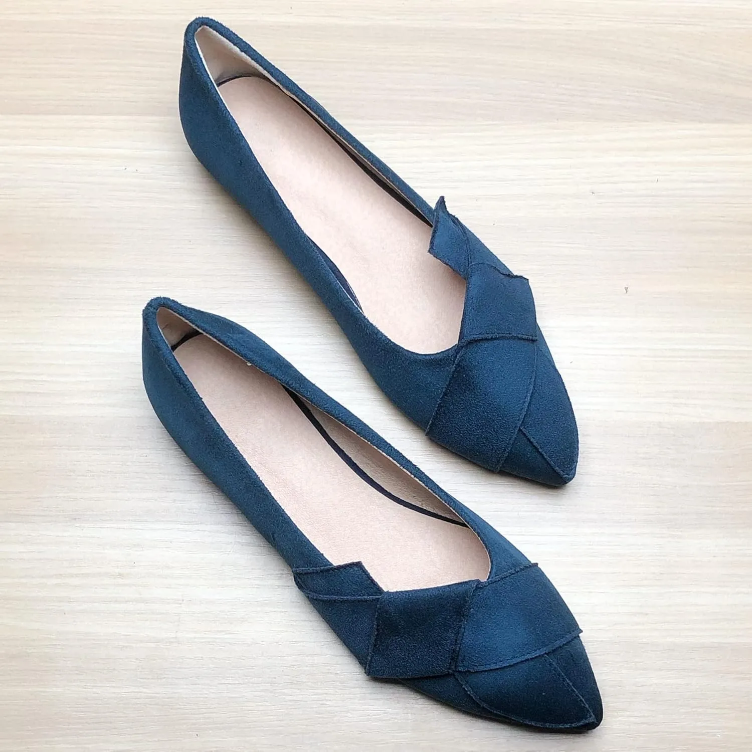 SAILING LU Knotted Ballet Flats for Women Comfortable Women's Flat Shoes Pointed Toe Slip on Loafers Shoes Women Dressy