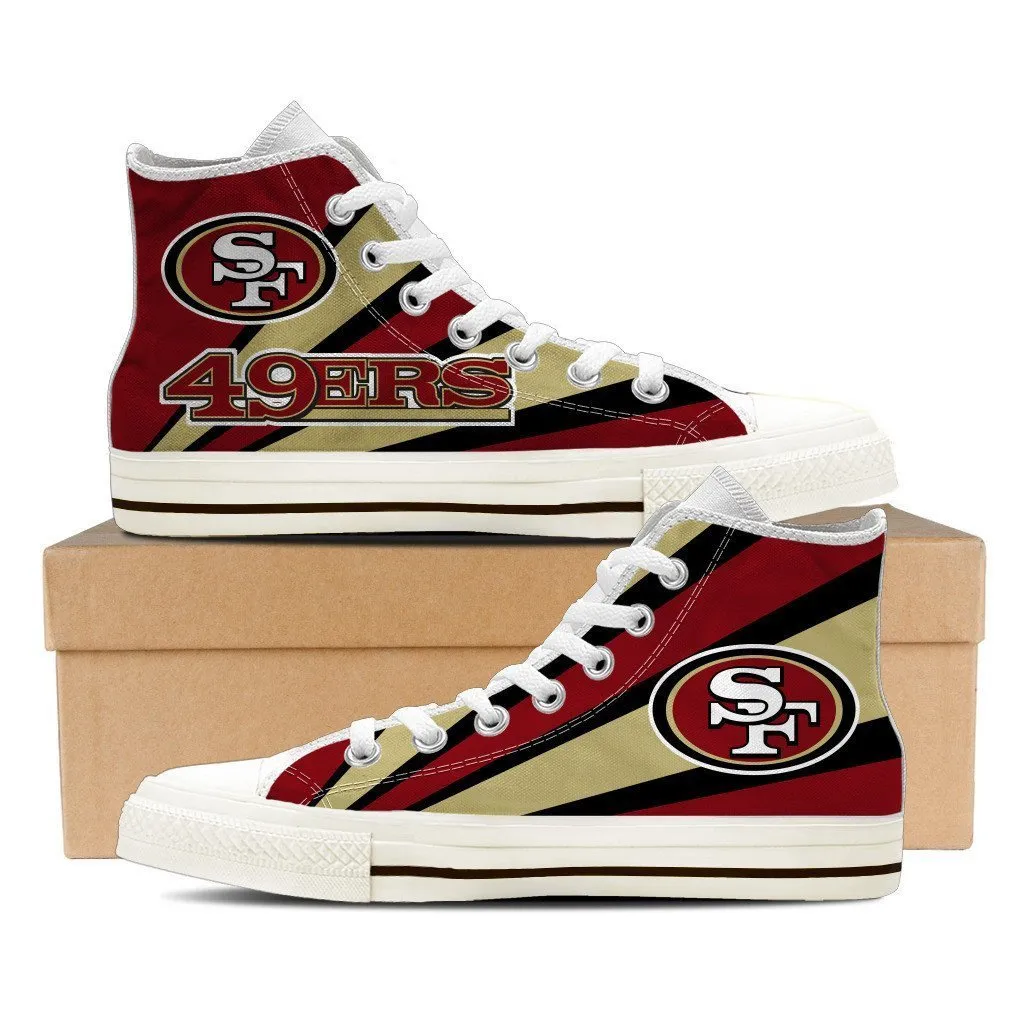 san francisco 49ers ladies high top sneakers