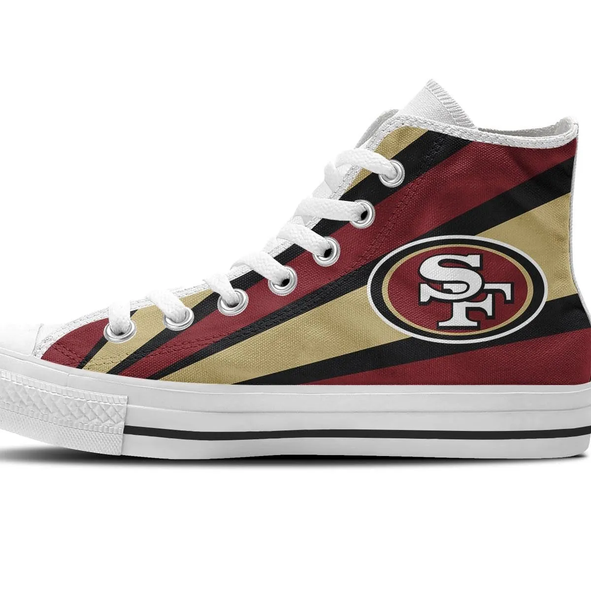 san francisco 49ers ladies high top sneakers