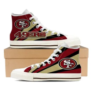 san francisco 49ers ladies high top sneakers