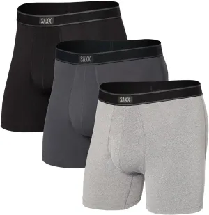 SAXX Underwear Co. - Men's Daytripper Boxer Brief Fly 3Pk With Built-In Pouch Support - Underwear For Men