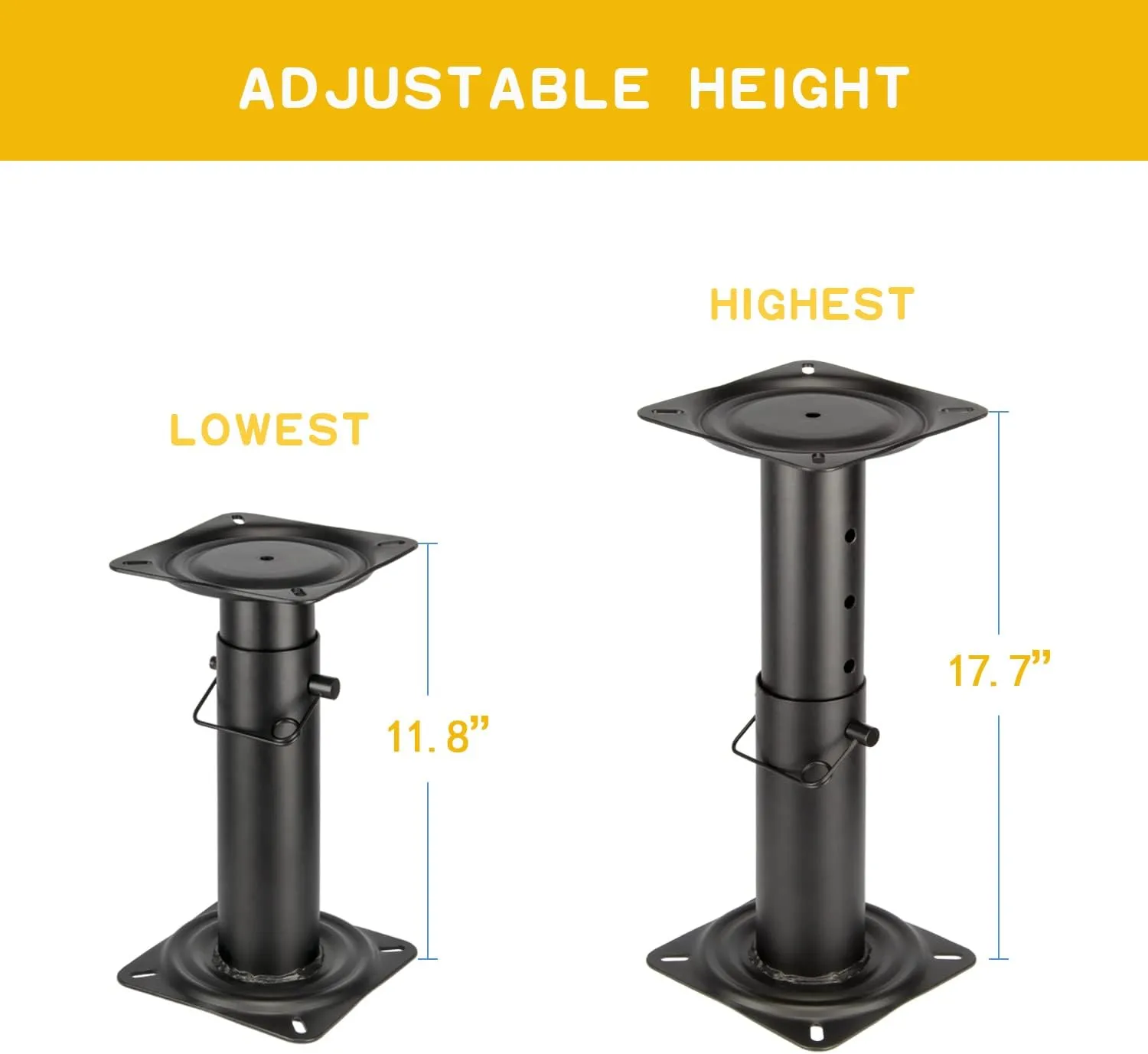 Seat Base for Boat Seat, Premium Boat Seat Pedestal - Ideal for Boating and Fishing Enthusiasts