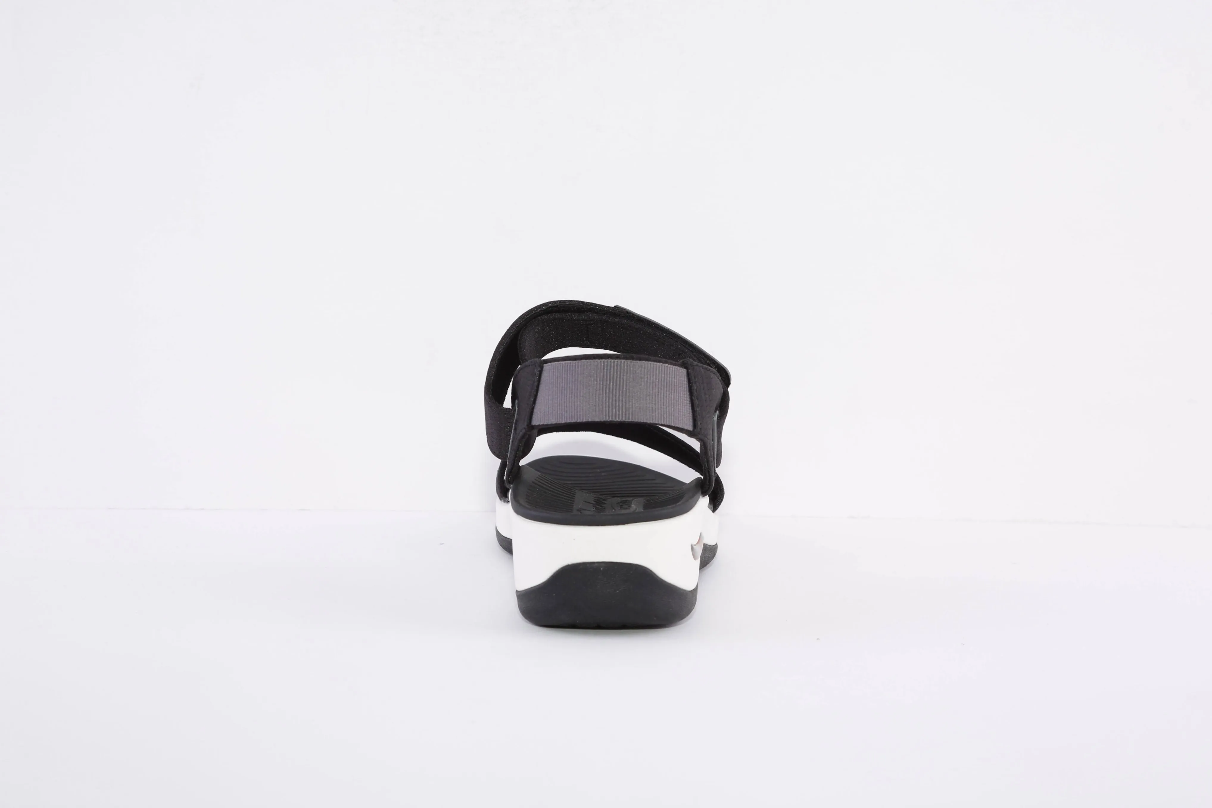 SKECHERS - 163310 ARCH FIT SUNSHINE VELCRO STRAP FLAT SANDAL - BLACK