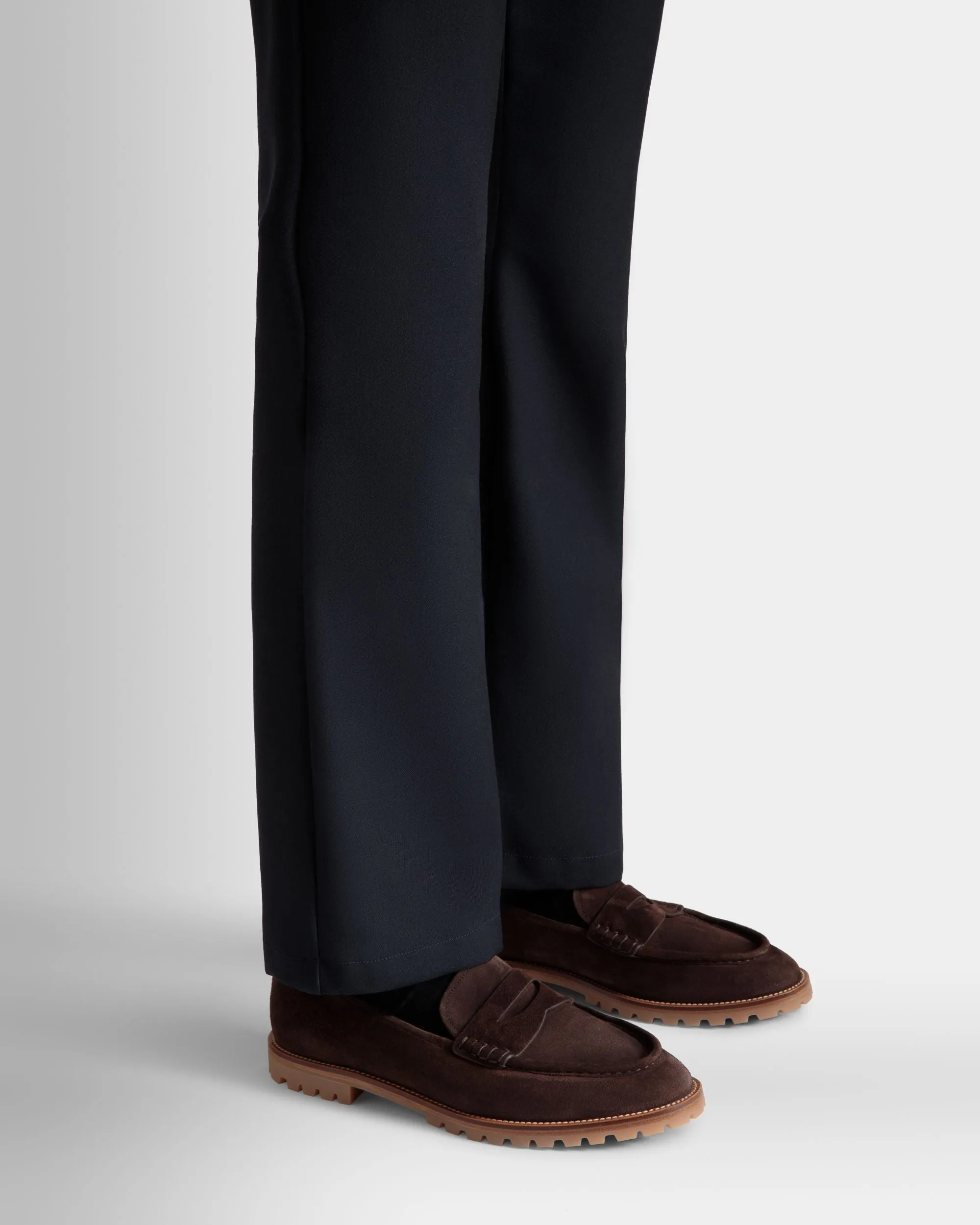 Solaria Loafer in Ebano Suede