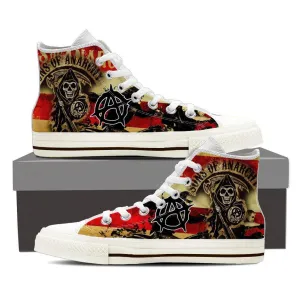 sons of anarchy mens high top sneakers high top