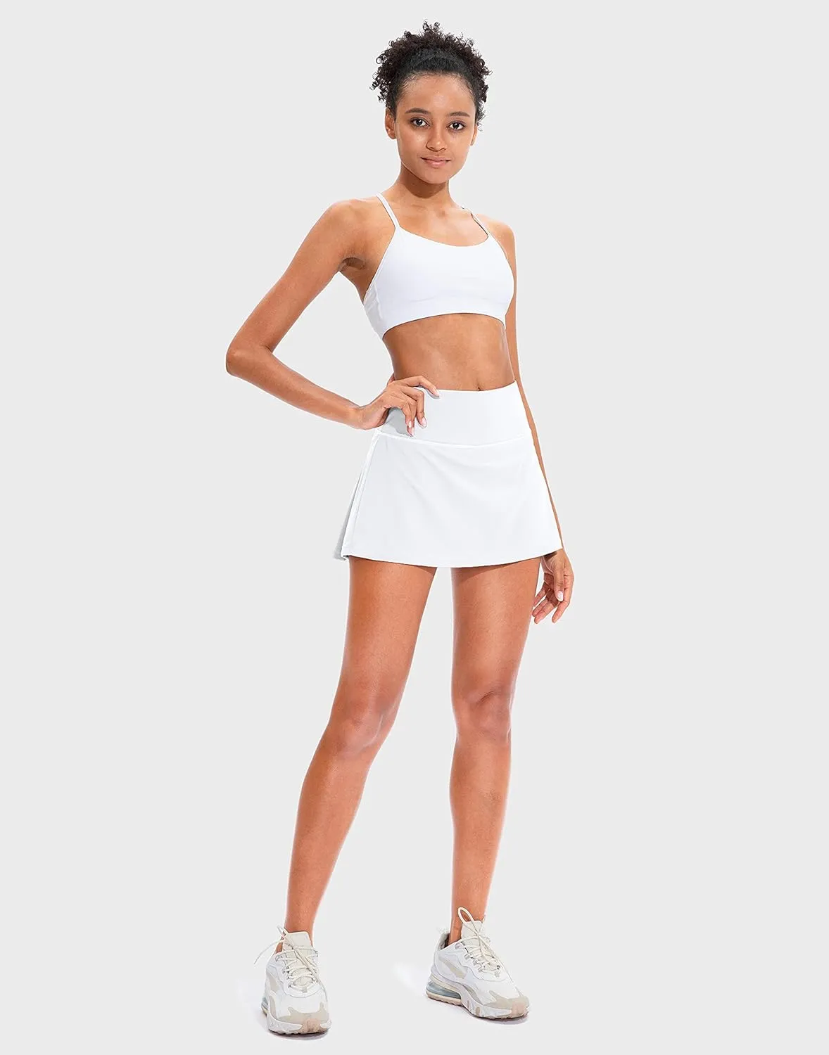 Soothfeel Pleated Tennis Skirt for Women with Pockets Women's High Waisted Athletic Golf Skorts Skirts for Workout Running