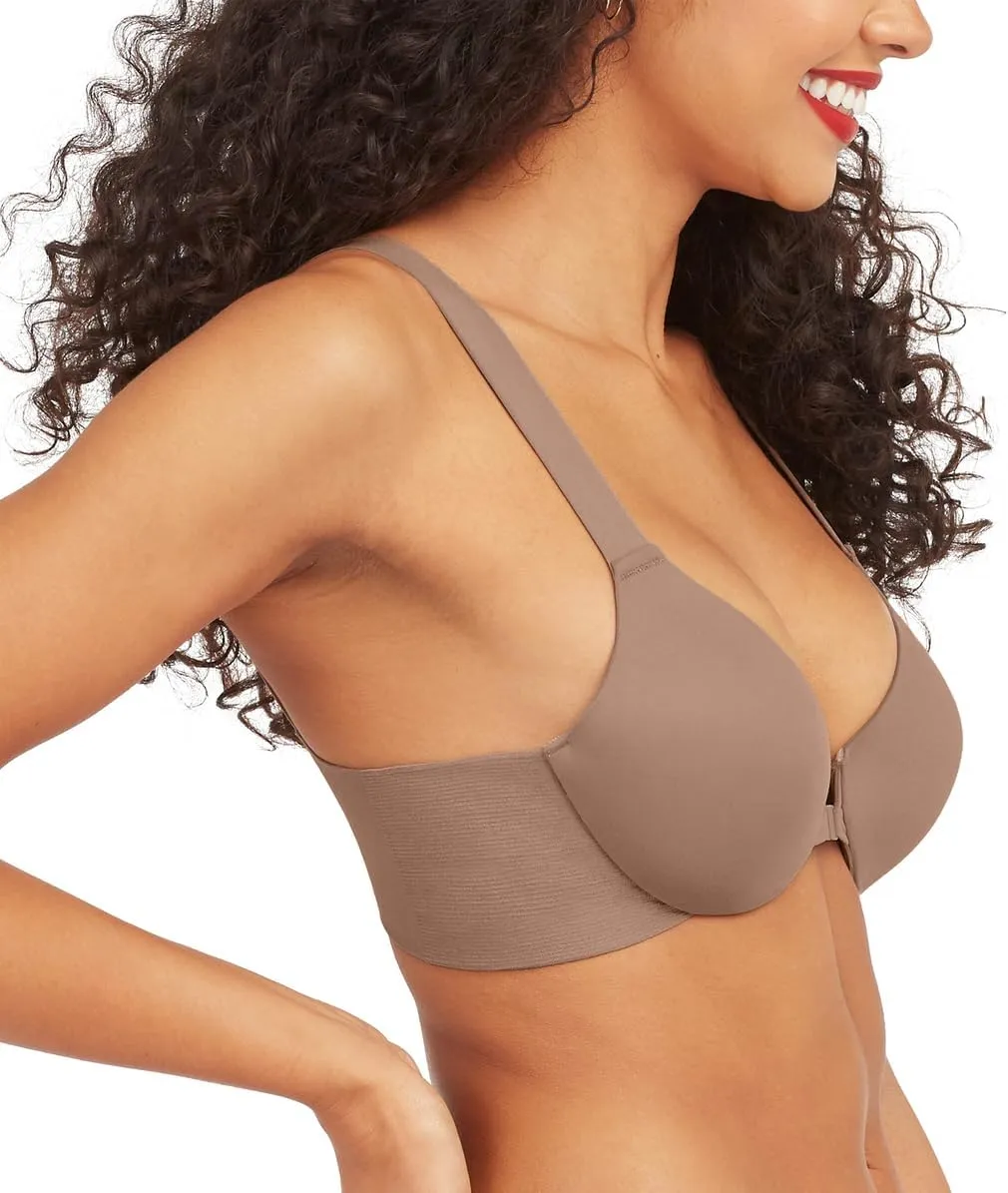 SPANXsmooth Bra-Llelujah! Lightly Lined Full Coverage - T-Shirt Bra - Front Closure - Hosiery Back - Smart Stretch Straps