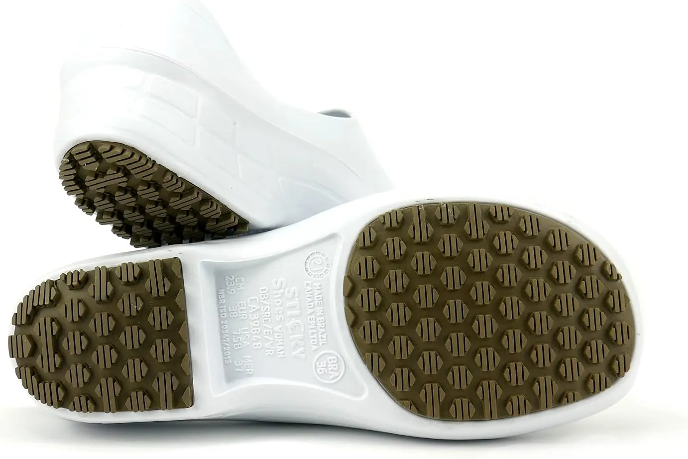Sticky Nursing Shoes Women - Chefs - Kitchen - Nurses - Clogs for Work - Waterproof Non Slip