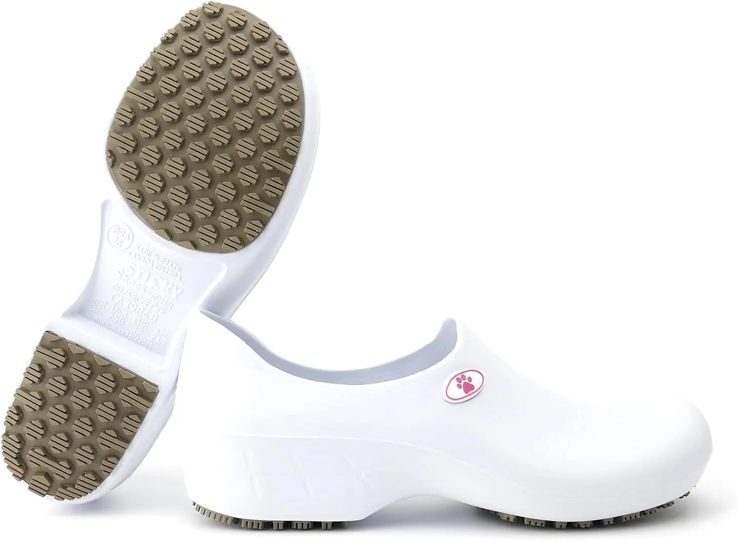 Sticky Nursing Shoes Women - Chefs - Kitchen - Nurses - Clogs for Work - Waterproof Non Slip