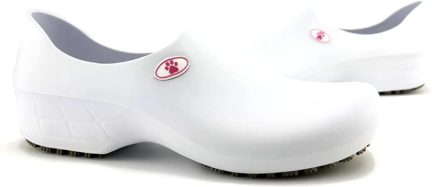 Sticky Nursing Shoes Women - Chefs - Kitchen - Nurses - Clogs for Work - Waterproof Non Slip
