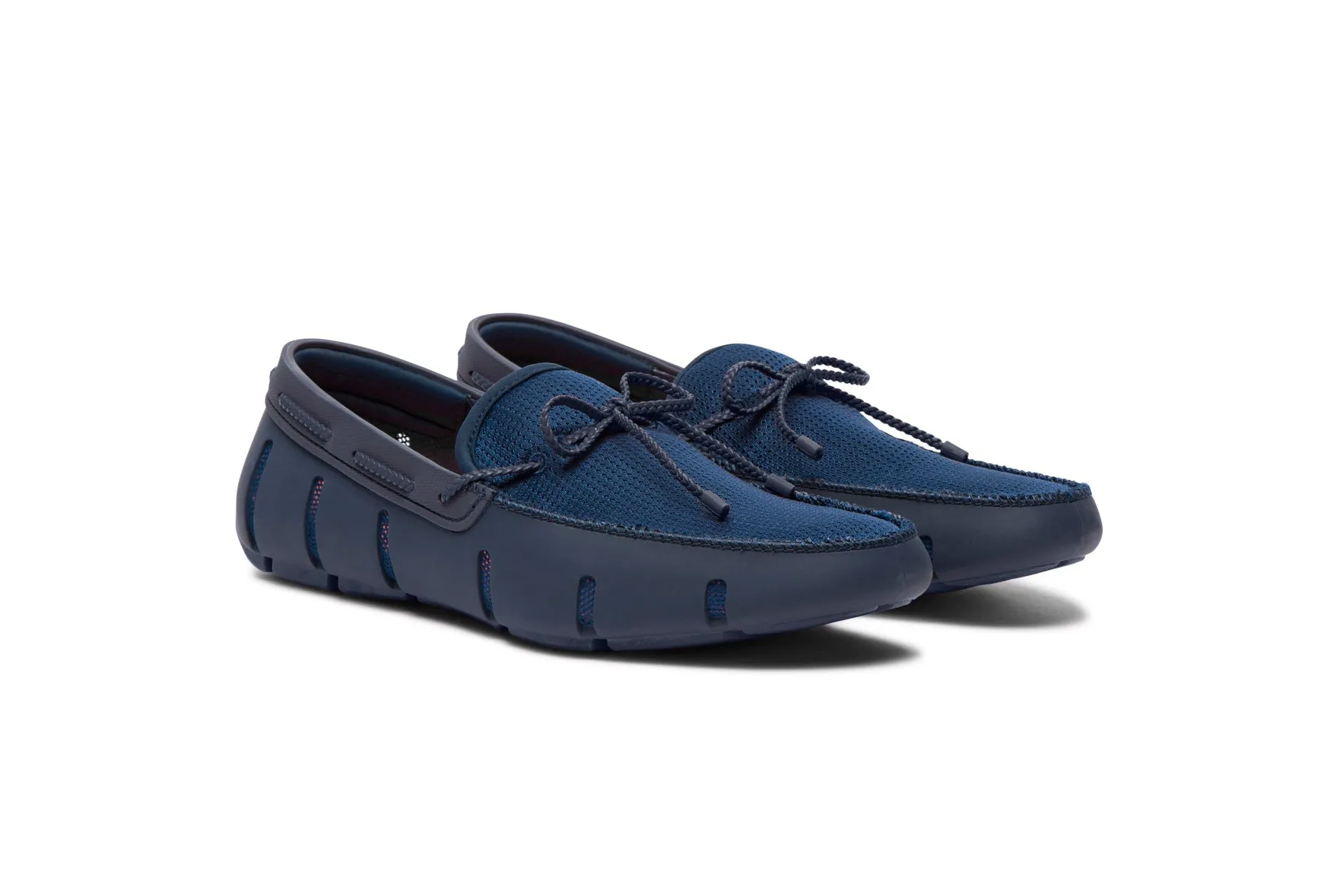 SWIMS Braid Lace Loafer NAVY
