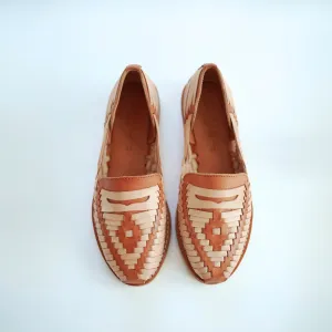 Tan and Cream Leather Sebastian Loafer