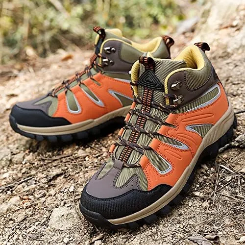 Thermal Products Mountaineering Shoes Outdoor high Shoes Hiking Shoes Cross Country Running Shoes Men's Shoes to Protect Your feet (Color : Brown, Size : 9)