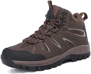 Thermal Products Mountaineering Shoes Outdoor high Shoes Hiking Shoes Cross Country Running Shoes Men's Shoes to Protect Your feet (Color : Brown, Size : 9)