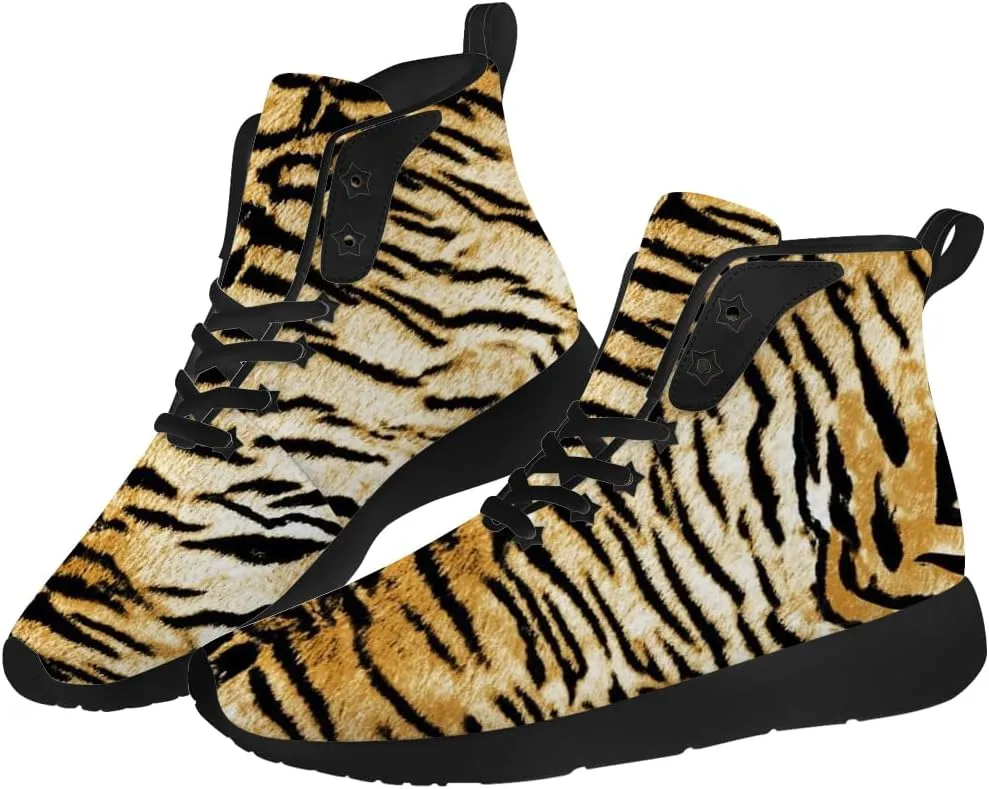 Tiger Shoes for Women Men High Top Sneakers High Top Shoes Gifts for Boyfriend Girlfriend