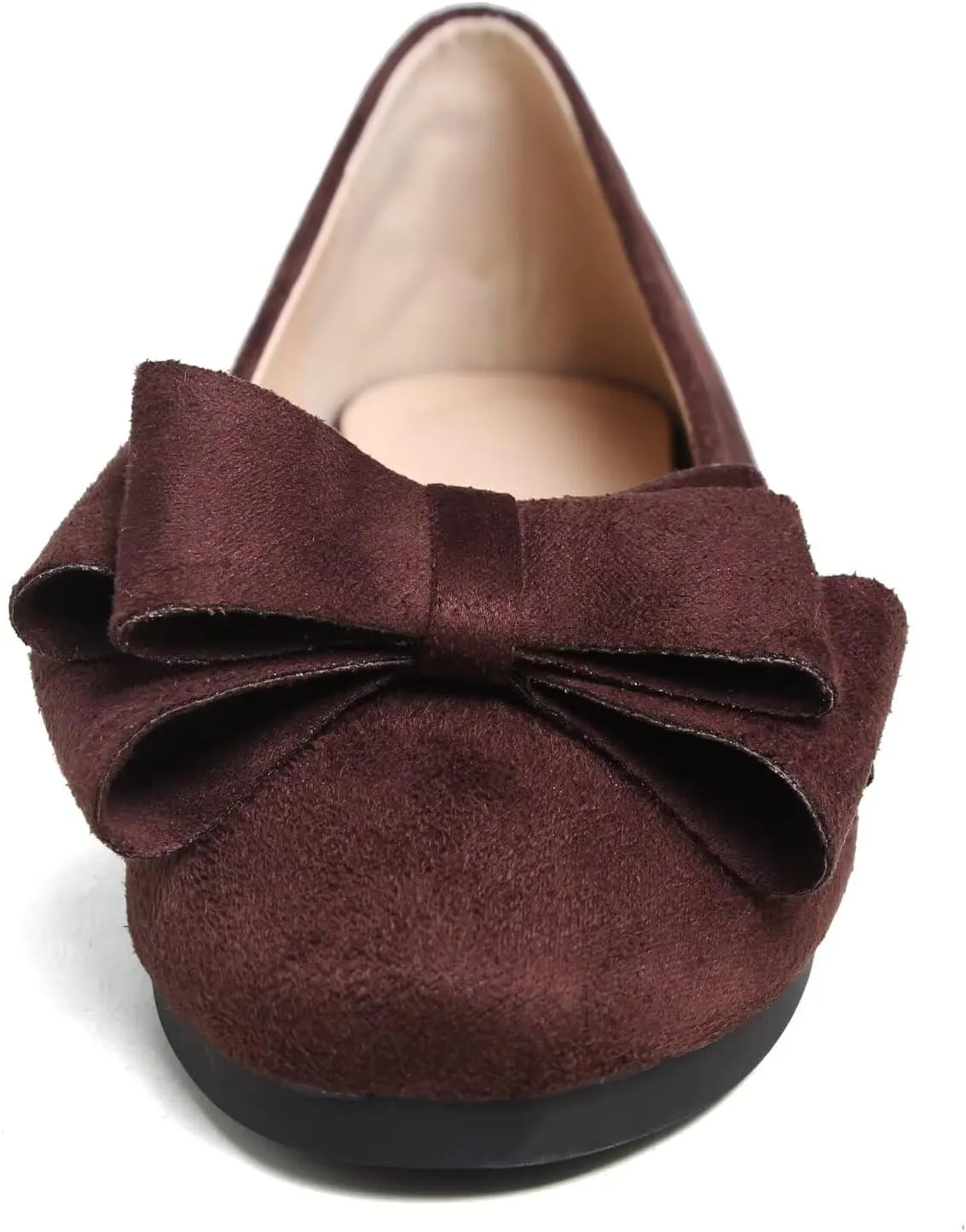 TN TANGNEST Women's Comfortable Pointed Toe Bowknot Flats Slip On Loafers Casual Flats
