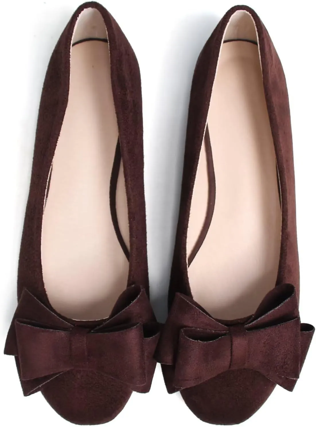 TN TANGNEST Women's Comfortable Pointed Toe Bowknot Flats Slip On Loafers Casual Flats