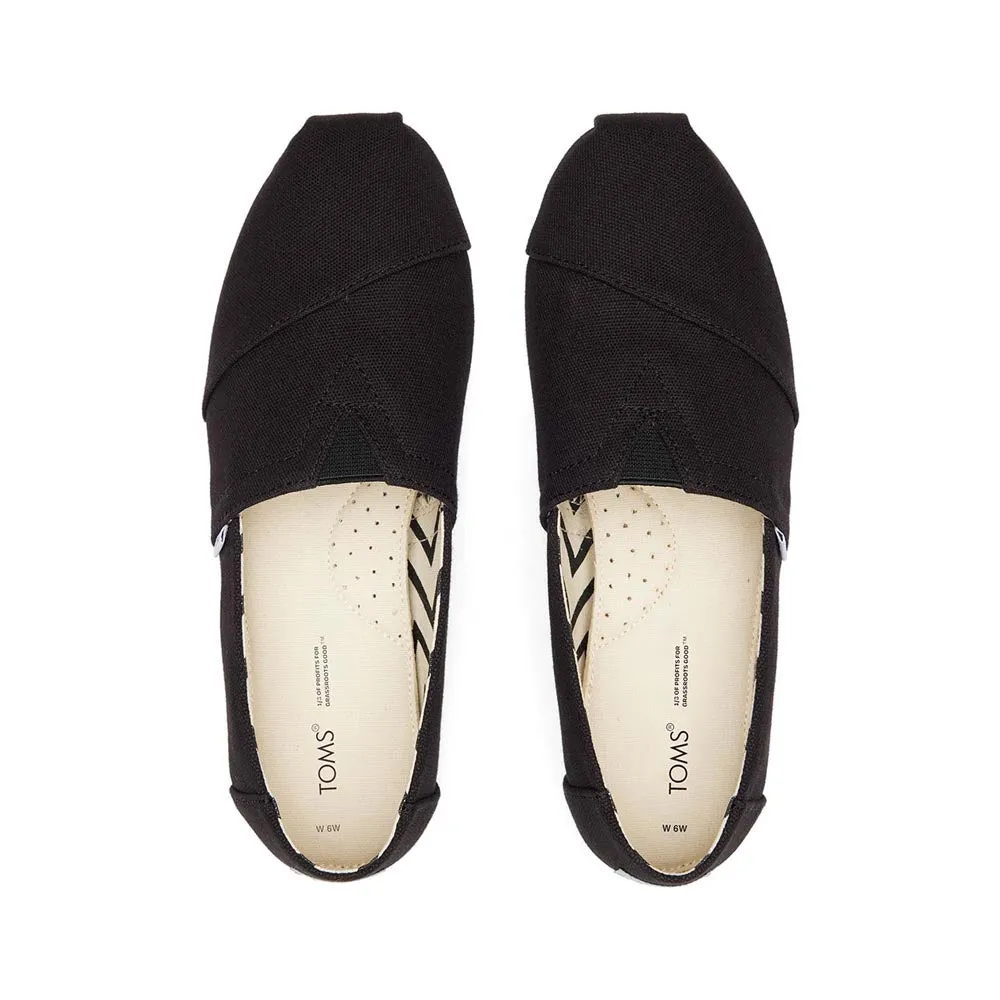 Toms Women's Alpargata Slip On - Black