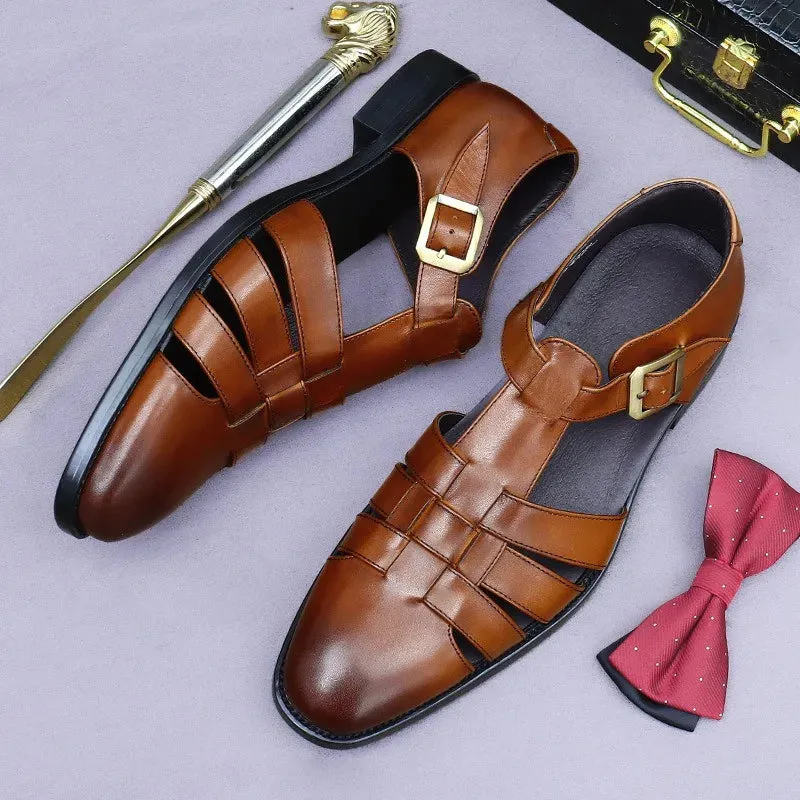 TREKHE | Artisan Brown Leather Fisherman Loafer – Classic Reinvented