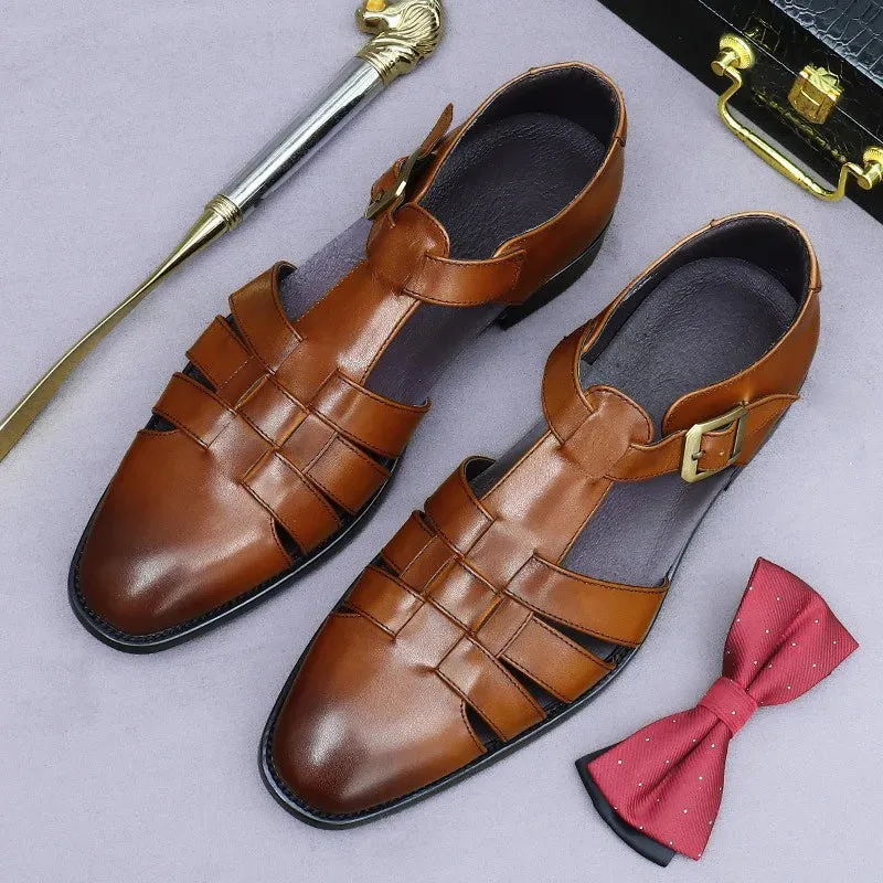 TREKHE | Artisan Brown Leather Fisherman Loafer – Classic Reinvented