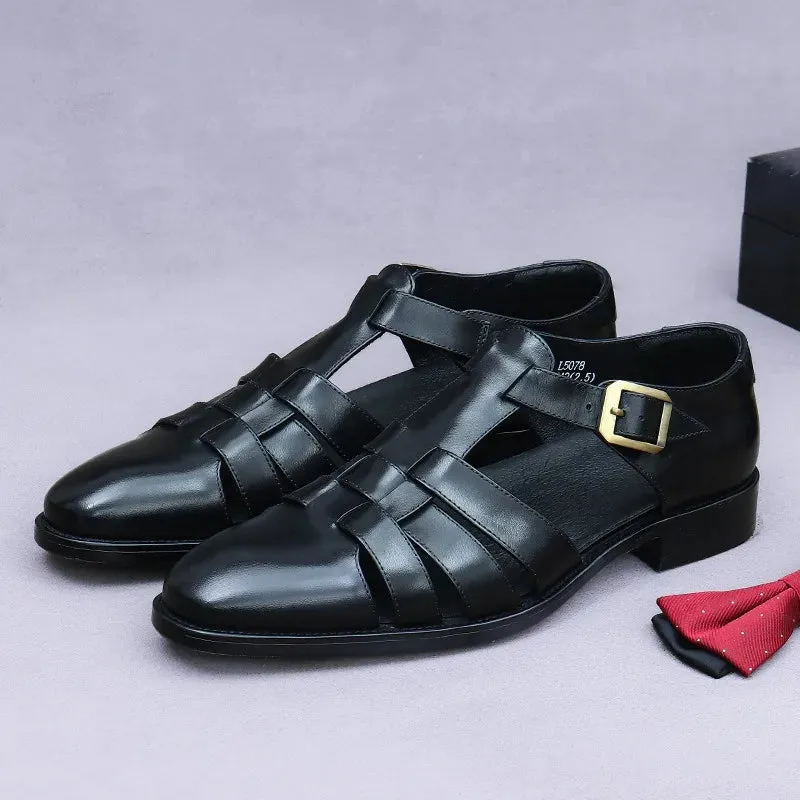TREKHE | Artisan Brown Leather Fisherman Loafer – Classic Reinvented