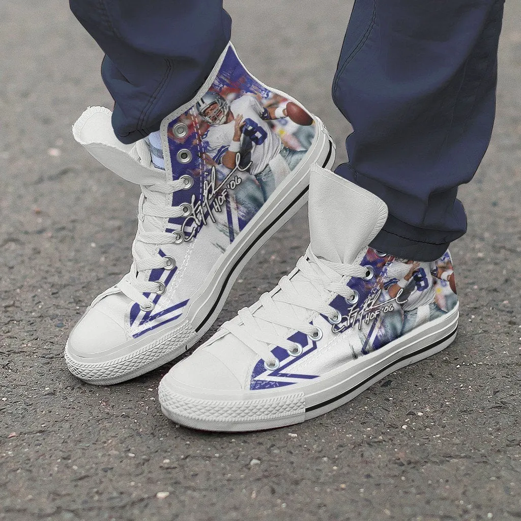 troy aikman ladies high top sneakers