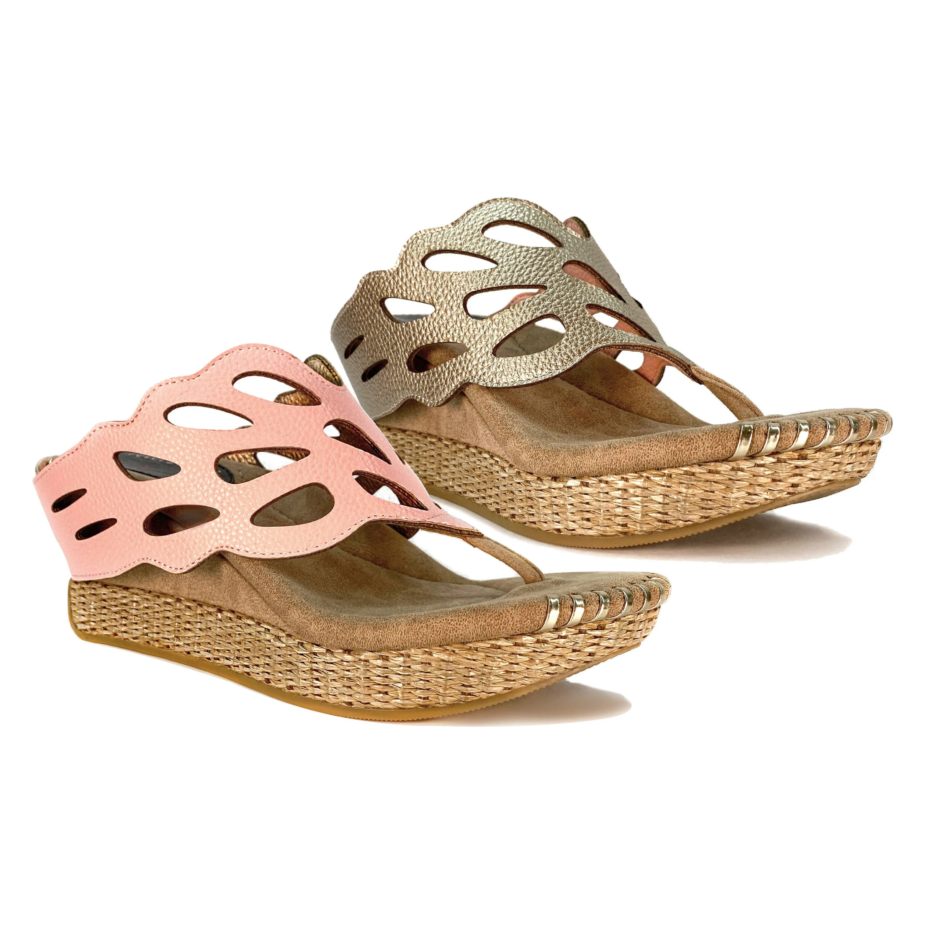 Troya 4 - Blush flips to Tan Metallic