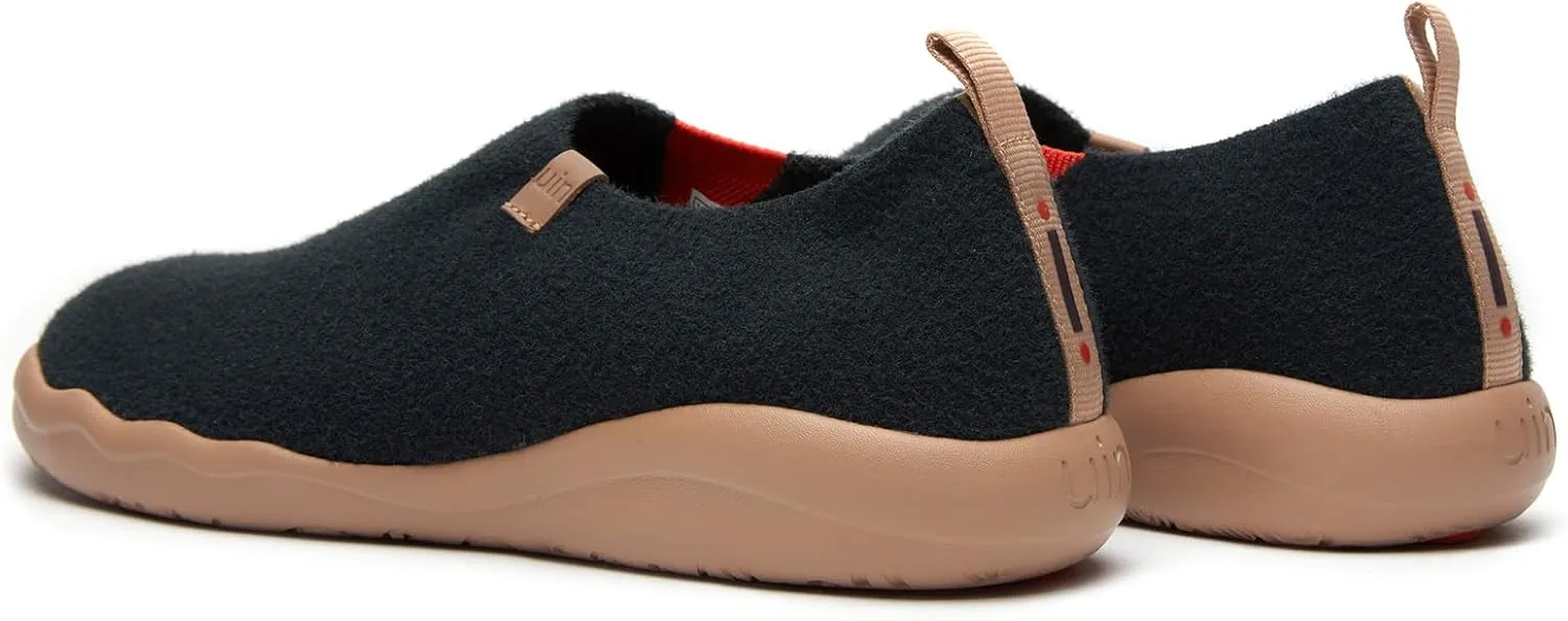 UIN Men's Walking Shoes Slip On Cow Suede Casual Lightweight Comfort Fashion Sneaker Cuenca