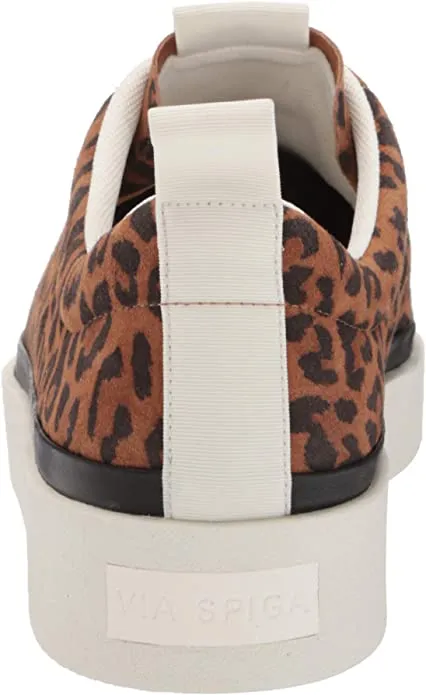 VIA SPIGA Women's Mae Sneaker, Toffee Black, 7