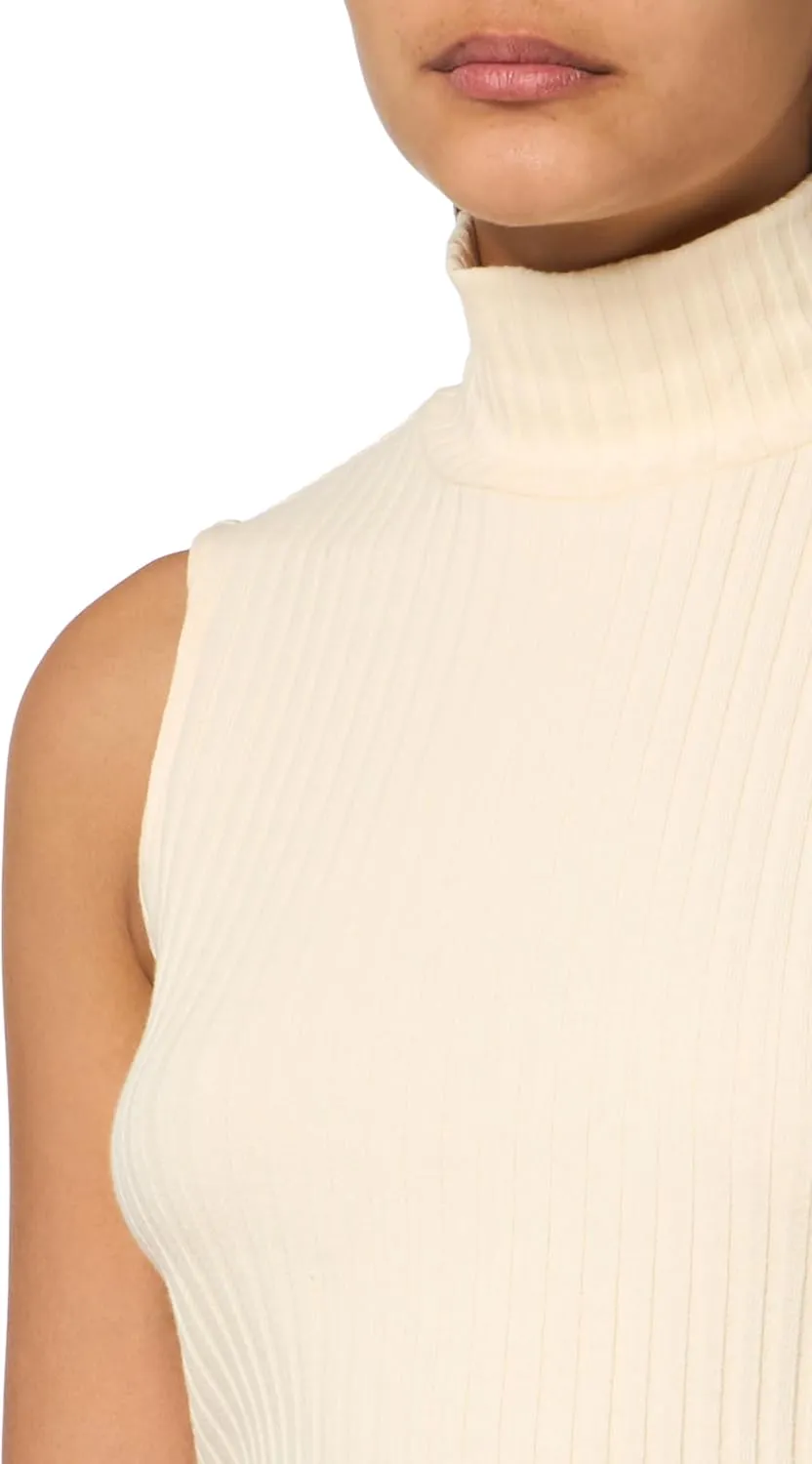 Vince Women's Rib Sleeveless Turtleneck