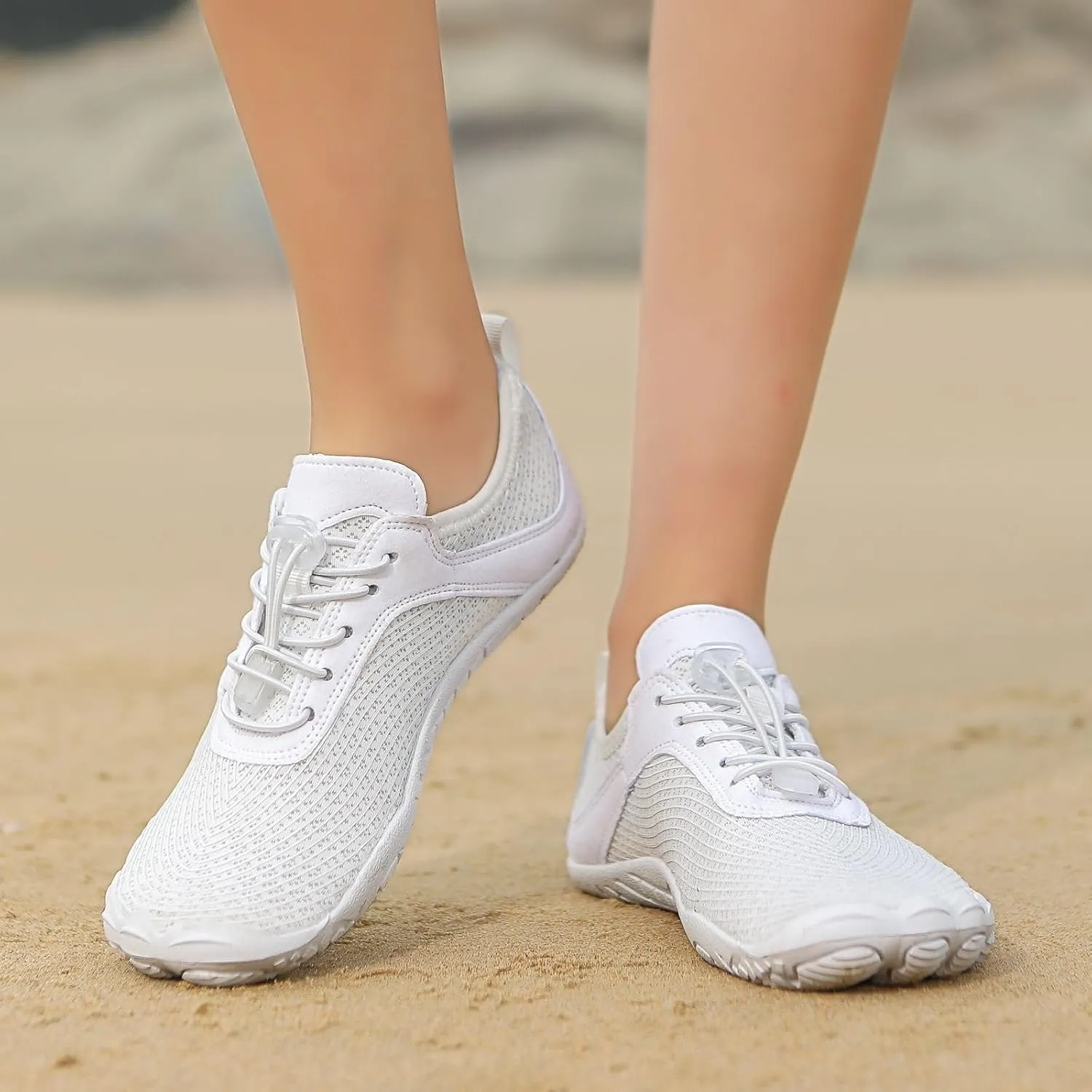 Water Shoes Mens Women Barefoot Outdoor Athletic Sport Shoes Swim Pool Beach Surf Walking Flats Wide Toe Hiking Aqua Flat Sport Diving Sailing Travel Shoe
