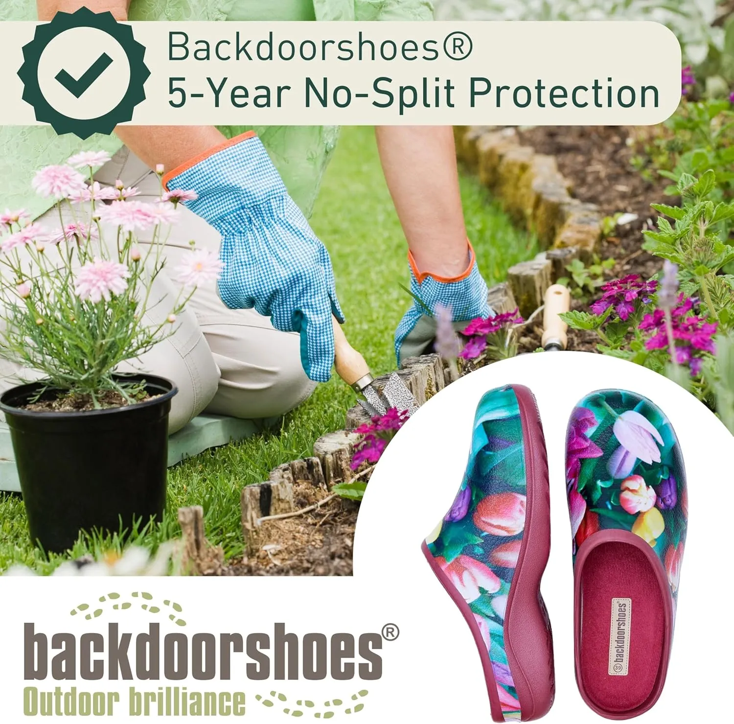 Waterproof Premium Garden Clog Shoes for Women with Arch Support