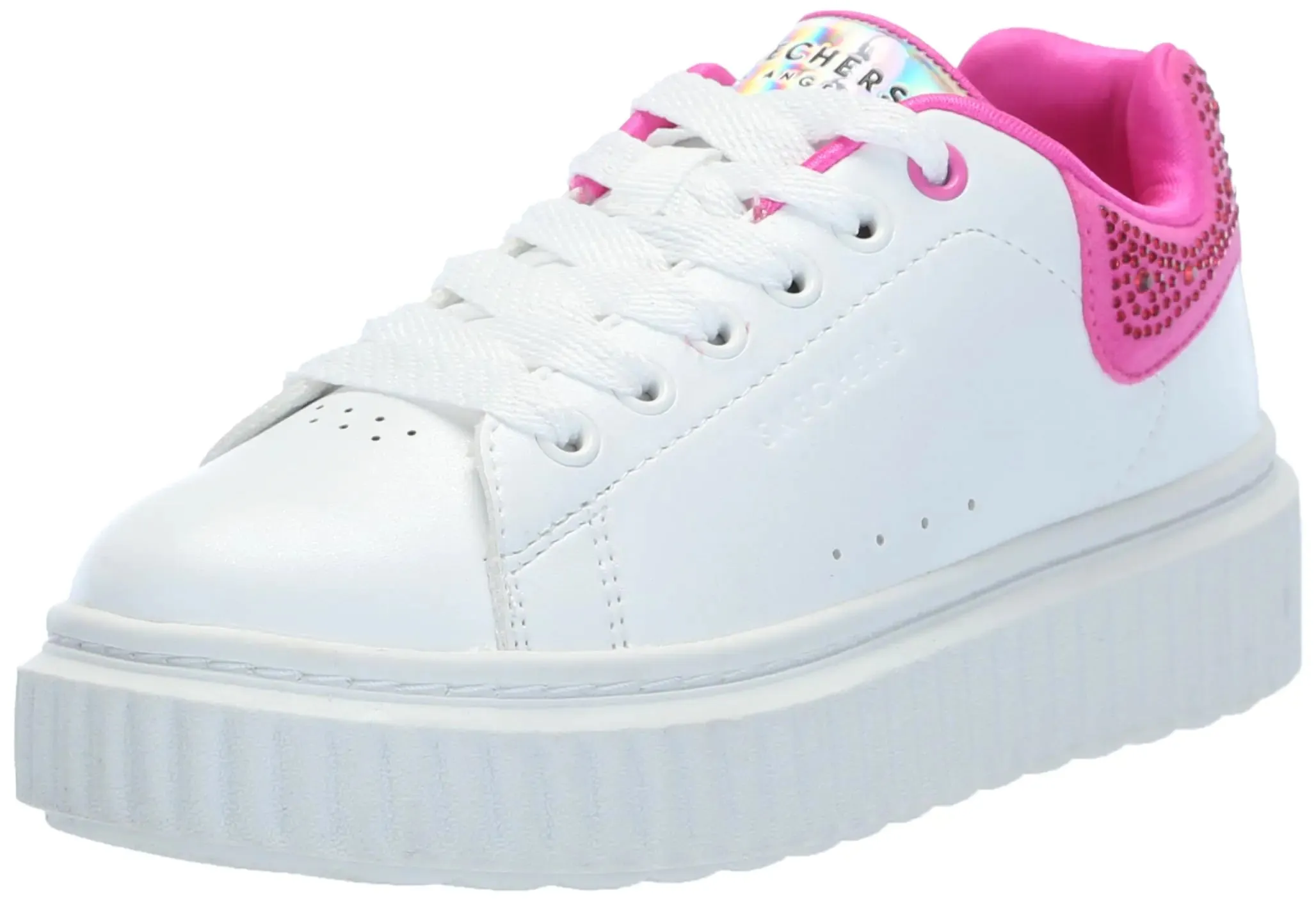 White/Pink Kid Ridge Full product range Girls Sneaker Little Hi High-end 11.5 Skechers