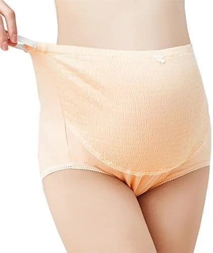 Women Maternity Belly Support Panties Over The Bump Full Belly Support Comfy Cotton Pregnancy Panty Pack of 2
