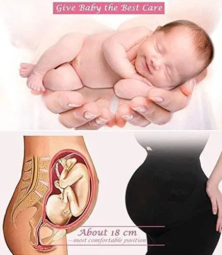 Women Maternity Belly Support Panties Over The Bump Full Belly Support Comfy Cotton Pregnancy Panty Pack of 2