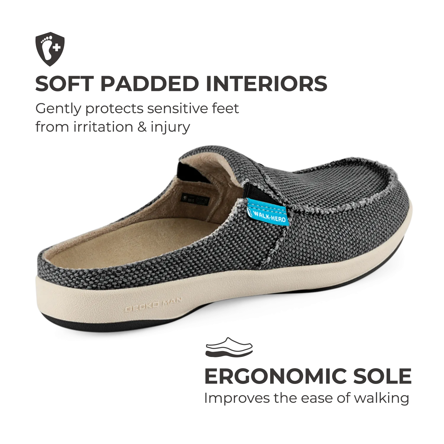 Women's Canvas Arch Support Slippers uk