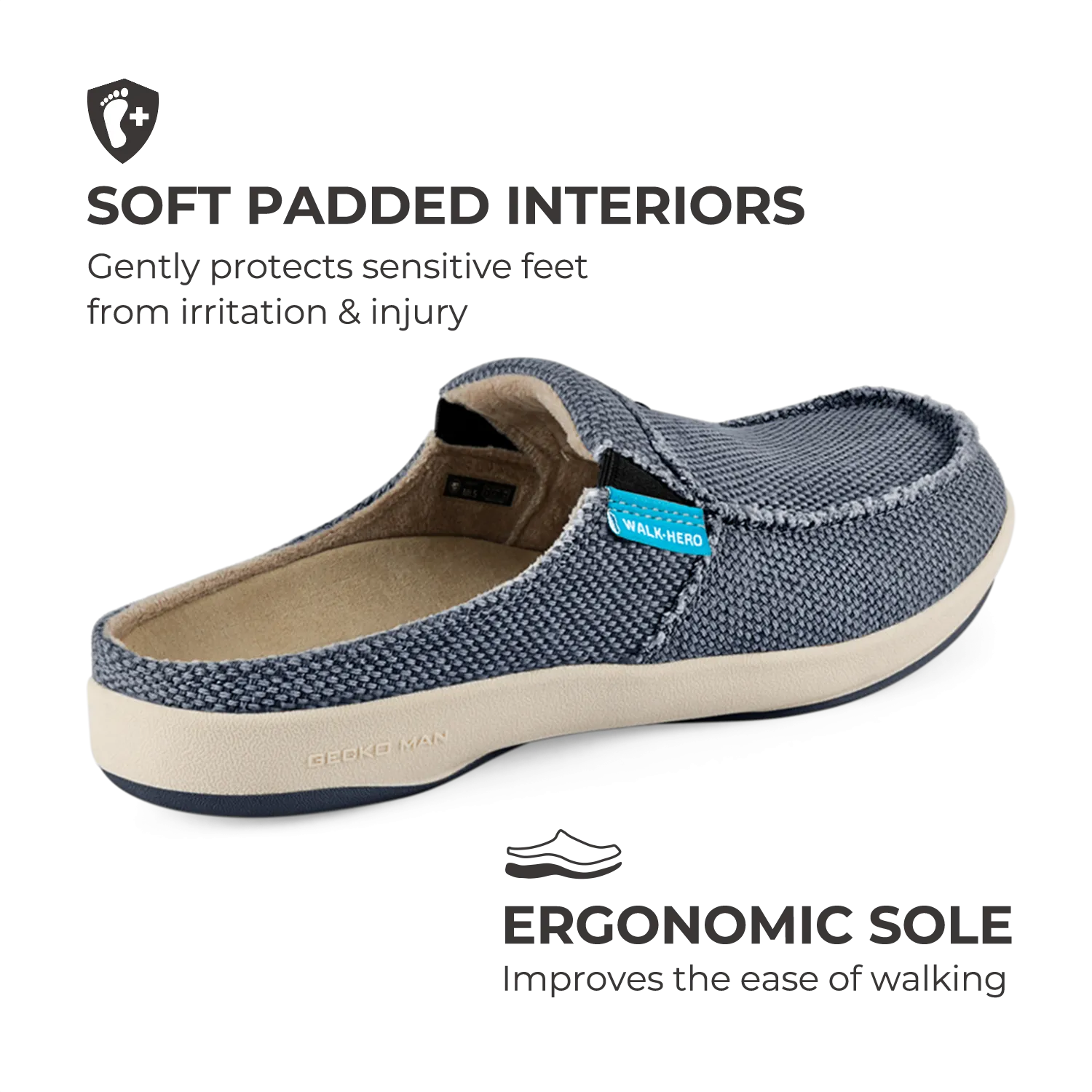 Women's Canvas Arch Support Slippers uk