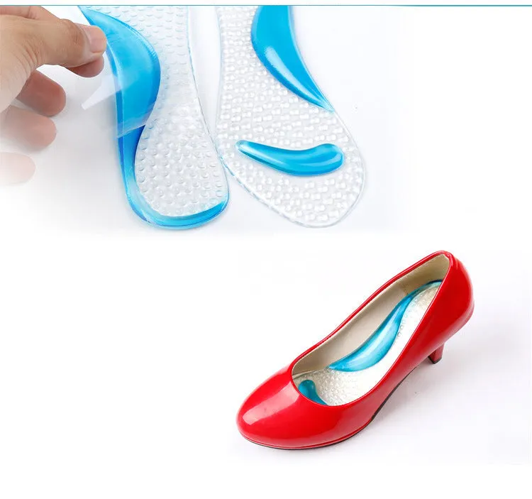 Women's Discreet High Heels Arch Support Gel Shoe Insoles