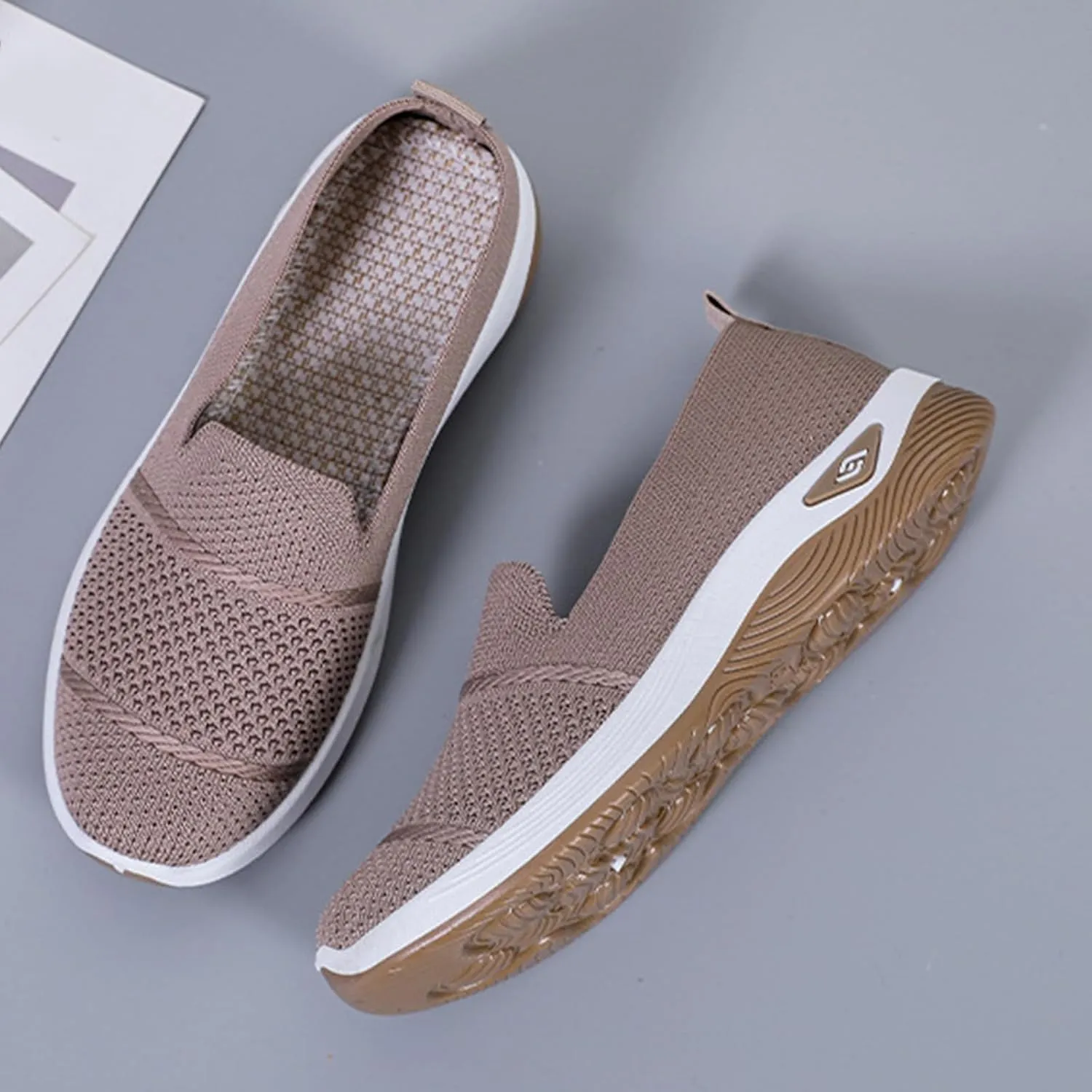 Womens Hollow Out Walking Shoes Non-Slip Adjustable Breathable Walking Shoe Comfortable Casual Athletic Sneakers Barefoot Casual Nurse Shoes Buffer Fitness Nursing Orthopedic Sneaker