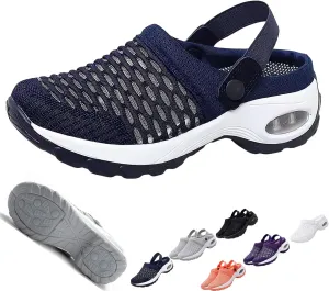 Women's Orthopedic Clogs with Air Cushion Support, Slip on Lightweight Beach Shoes Outdoor Slippers Walking Shoes