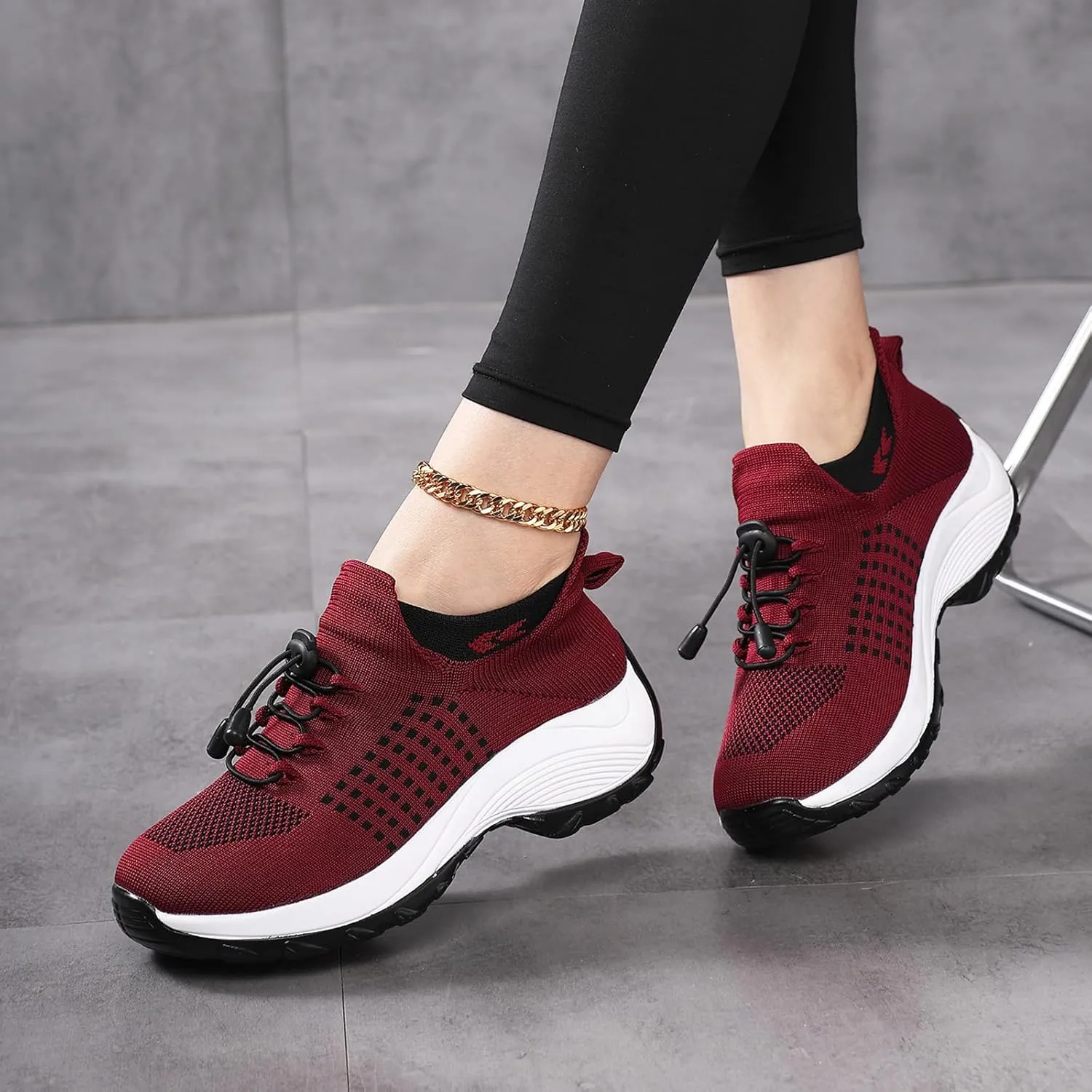 Women's Orthopedic Shoes Slip On Breathable Sneakers Walking Athletic Casual Shoe, Comfortable Trainers for Womens