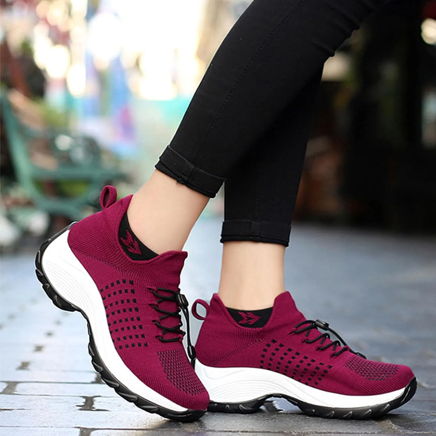 Women's Orthopedic Shoes Slip On Breathable Sneakers Walking Athletic Casual Shoe, Comfortable Trainers for Womens
